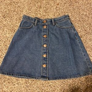 ❤️ Monki button fly denim jean skirt 💚